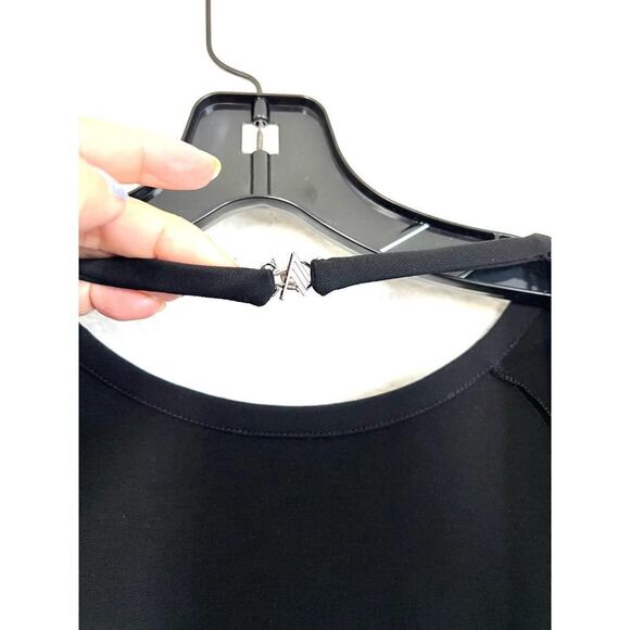 The Attico panelled long-sleeved midi dress black IT44 US8 - Picture 8 of 13